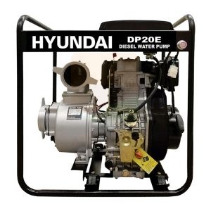 Αντλία Νερού πετρελαιοκίνητη Hyundai DP20E (μονοβάθμια 2″ – 36.000Lt/h) με μίζα & μπαταρία