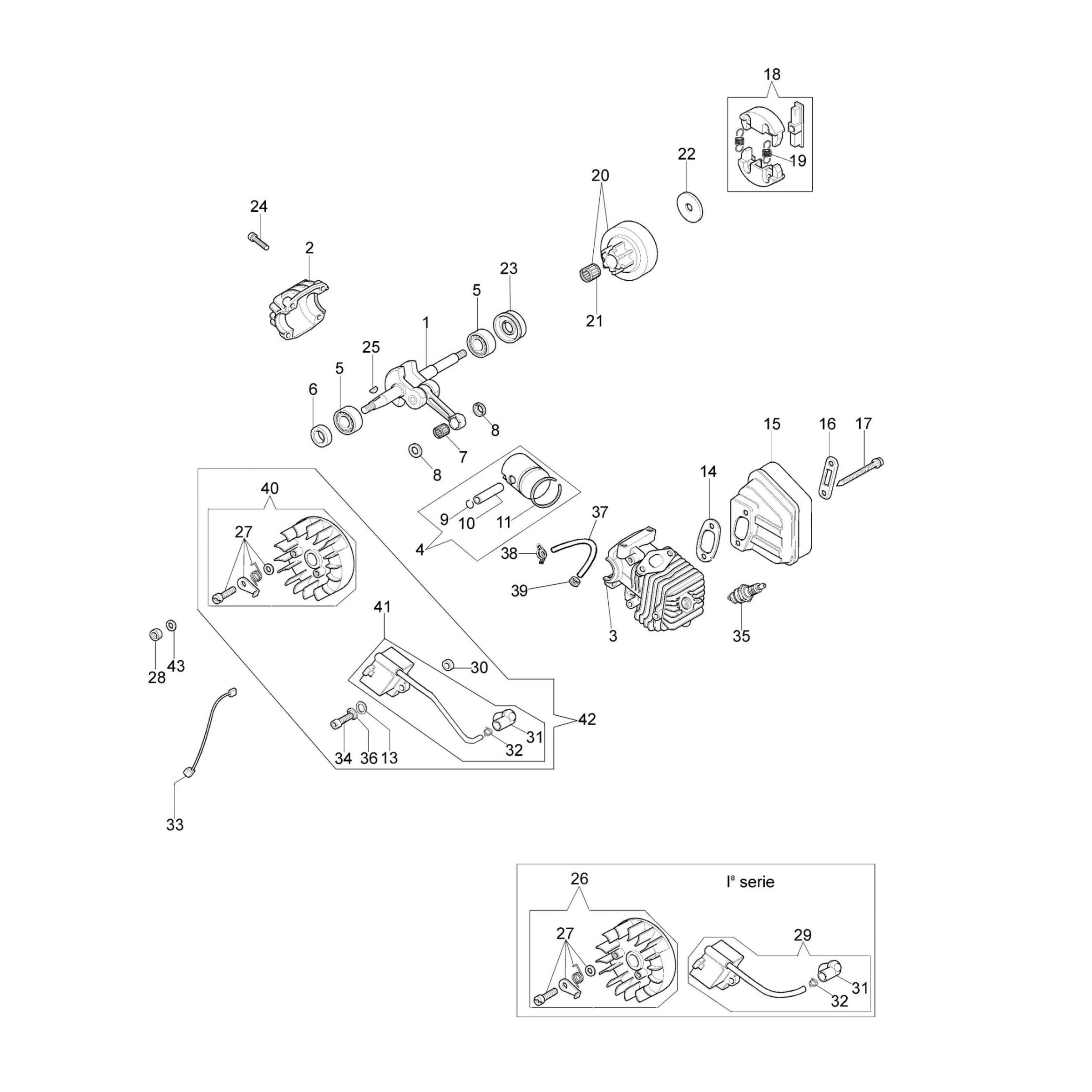 ΑΝΤΑΛΛΑΚΤΙΚΑ ΚΙΝΗΤΗΡΑ OLEO-MAC GS260