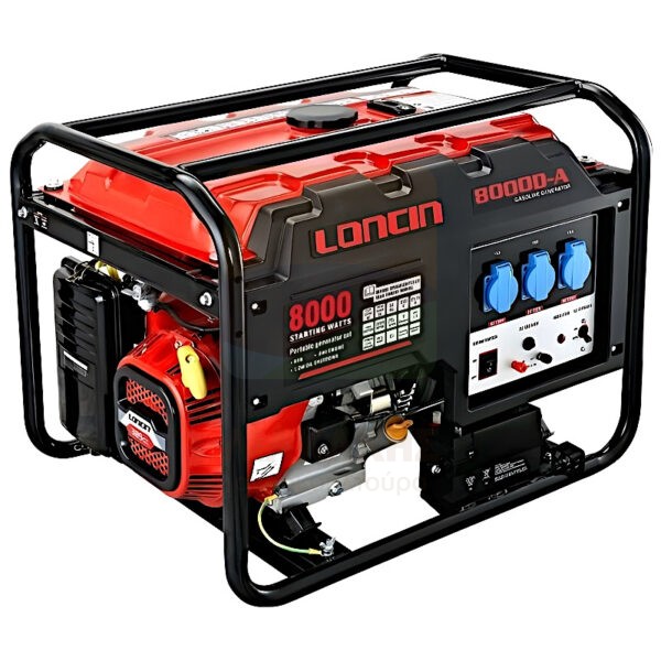 Γεννήτρια Βενζίνης μονοφασική Loncin LC 8000D-A (6.5kVA) με ηλεκτρική εκκίνηση