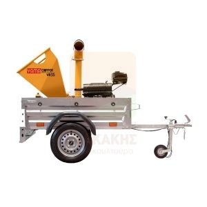 Θρυμματιστής Κλαδιών Βενζινοκίνητος YAMACHIPPER HEAVY DUTY σε τρέιλερ